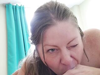 Wife films herself giving me a ardent fellatio
