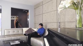 ”Cuckold watches from up close as Kenzie Taylor gets screwed”