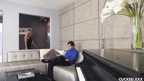 ”Cuckold watches from up close as Kenzie Taylor gets screwed”