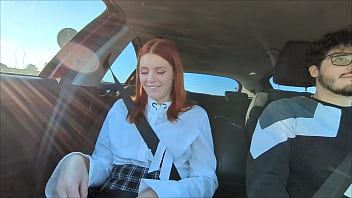 Car sex with my teen stepsister, redhead hot girl, creampie (DIA ITALIANO AMATORIALE)