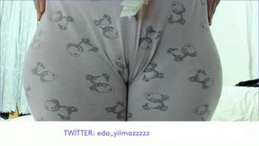 Camel Toe in Pajamas Close up
