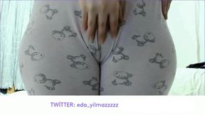 Camel Toe in Pajamas Close up