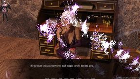 Petite Claire gets a massive cock from both a fairy and a demon in an