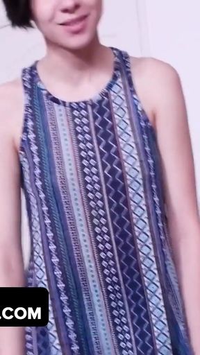 Emotional moment from &quot;DadCrush - WRONG NUMBER! Horny Stepdaughter Sends Her Stepdad Nudies By Mistake And Makes Him Cum&quot;