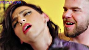 Sportive gym femboy assfucked by a hunk