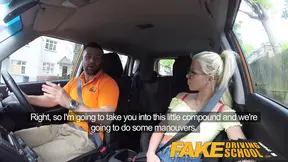 Hot Driving School Big tits blonde gets fucked and cum spla