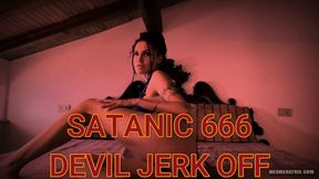 SATANIC 666 DEVIL JERK OFF