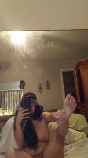 Teenagers Tight Pink Pussy n Feet CLOSE UP