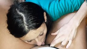 She cooked dinner and then prepared my pussy for orgasm - Lesbian-illusion