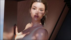 Exposes Herself as She's Futanari Woman to Girls