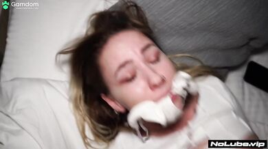 Pretty face teen shattered by big cock in raw cowgirl fuck