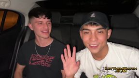 Tiny Twink Fucked Breed Me in the Backseat!