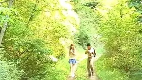 Lovely Nana Ootone Stripped Naked in the Wild Woods Adventure 2
