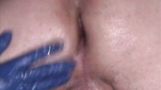 Pegging his Butt with a Big Ass Plug