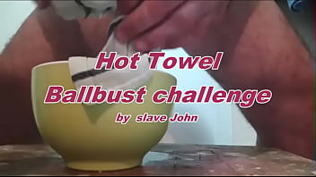 Hot Towel Ballbust Challenge by John