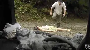 Jav Porn ~ Deep in the Mountains, Pinned and Used in Open Air!