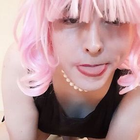 Sissy fun with dildos