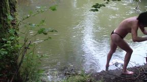 German police woman fucks naked man on the frontier