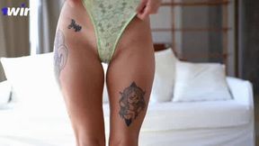 Spicy underwear try-on drag by a wild Latin chick with smallish orbs - torrid messy hard-core porn!