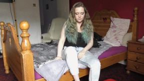 Sophie Destroys A Cake With Her Feet (4K)