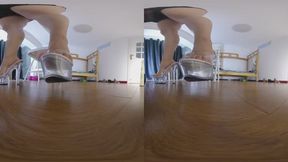 3DVR180 ERER thick soled high heeled sandals crush dwarfs DANGLING