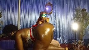 two sexy ebony lesbians get to sucking and licking each other’s pussies n decide to fuck bbc for a change...they loved it!