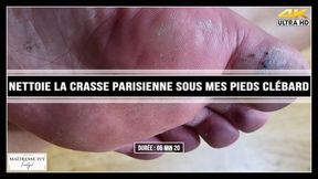 Nettoie la crasse parisienne sous mes pieds clébard 4K