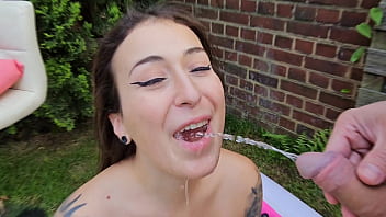 SUMMER PISS VIBES Irogenia FIRST PISS EVER piss in mouth &amp_ drinking, Self-pissing, mutual pee drinking, 2nd ANAL EVER!!