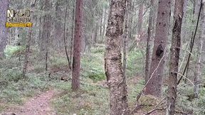 Naked Hike in Finnish Forrest
