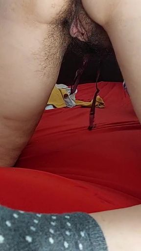 Captivating moment from "Amateur wife fingers her pussy until she reaches orgasm. Latina hairy pussy, big ass, big tits."