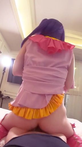 Oshi no ko, Cute Cosplayer get Fucked, Hoshino Ai Japanese hentai anime crossdresser cosplay kawaii 9   Clip 1