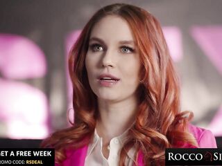 ROCCO SIFFREDI - Redheaded Hottie Leya Desantis Buttfucked by Giant Schlong
