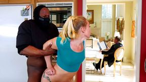 Sneaky AJ Applegate fucked by a burglar, hiding it from her daddy, XXX video