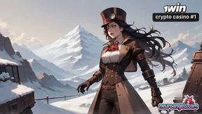 She was caked in snow and wearing undergarments as she played with swords while milking a pony and exploding with sensation - a horny, dissolute scene worthy of the hottest porn ever!