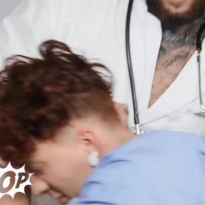 Hospital Nurse Clark Delgaty Put His Cock Into A Glory Hole Waiting For Benjamin Blue To Surprise Him - TWINKPOP