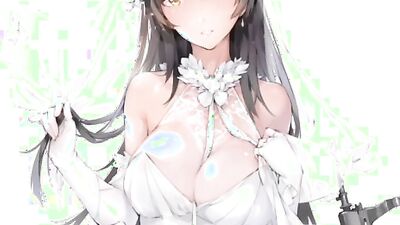 Mature beauty in a wedding dress flaunts massive tits and teases with a creampie