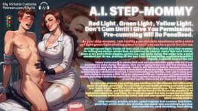 Ai Step-mommy Femdom Audio Song: Red Light Green Light, Yellow Light JOI Stamina Marathon Jerkoff but No Premature Ejaculation.