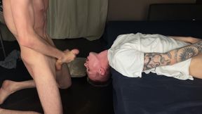 hommade deepthoat pummel and cum on face