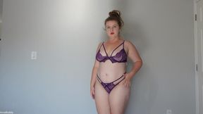 Purple Lover JOI Tit Focused with Cum Denial