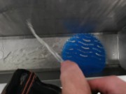 Peeing in a urinal