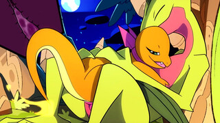 Patreon/Blitzdrachin : Charmander x Grovyle hentai furry yiff animation size difference cum inside