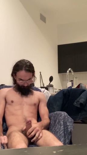 Guy with Cerebral Palsy has a Big orgasm Session with his Big Dick   Clip 3