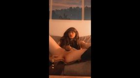 Horny Transgender Crossdressing Goth Femboy Bounces On Cock