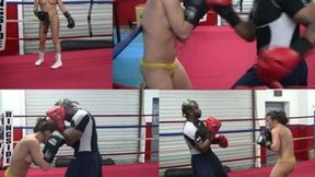 Hot Topless Mixed Boxing