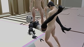 2B from Nier replicant will have her first military exam in a laboratory