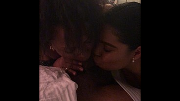 Latina Lesbian Milfs Suck and Fuck BBC