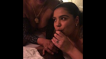 Latina Lesbian Milfs Suck and Fuck BBC
