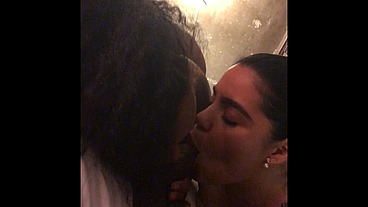 Latina Lesbian Milfs Suck and Fuck BBC