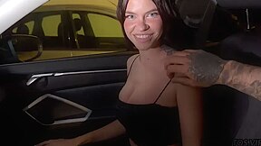 I Went To Pick Up A Female Friend In My Car, Ended Up Fucking Her Right There On The Side Of The Road Inside The Car, And Came Inside Her Pussy!! With Rossa Vaxx