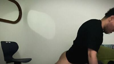 Calming the fever by fucking my latex toy until I expel a big load